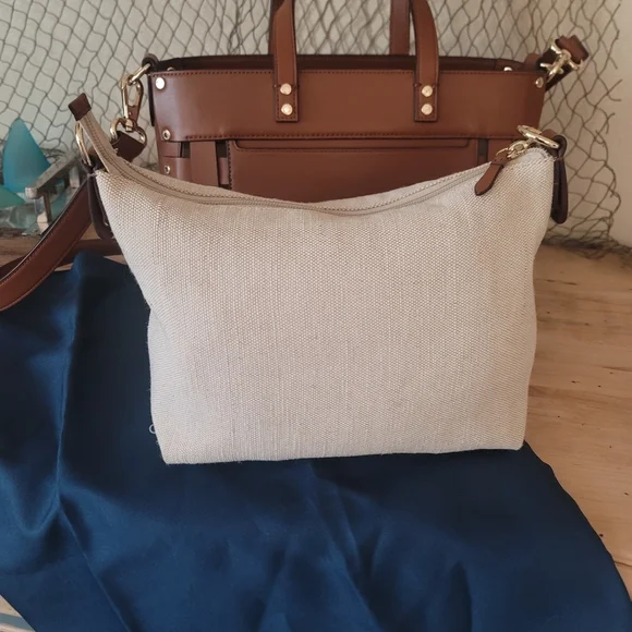 Cole Haan Brown Woven Leather Bag - STUNNING - Picture 12 of 16